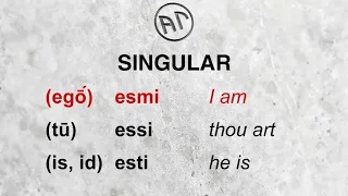 Indo-European *esmi 'to be', present indicative