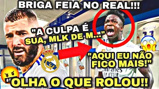 🚨URGENTE!! REVELADA BRIGA PESADA ENTRE VINICIUS JR E BENZEMA NO VESTIÁRIO DO REAL MADRID!!