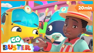 🚧 NEW! The Giant Ice Cream Thieves 🚜| Go Buster & Digley and Dazey |Kids Construction Truck Cartoons