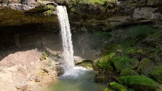 Frühling im Allgäu - amazingk 4k drone footage - waterfall - Bregenz - Bodensee