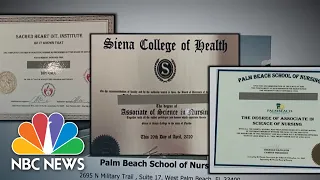 Officials make arrests in fake nursing school diploma scheme 
