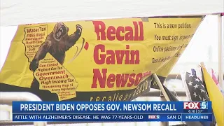 President Biden Opposes Gov. Newsom Recall