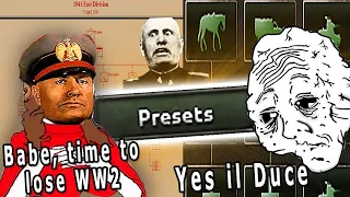 Can Italy Survive with Historical Presets & Divisions ONLY In HOI4?