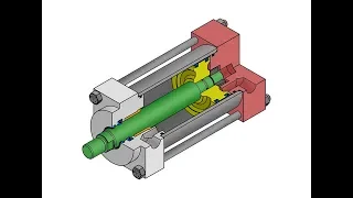 Pneumatic cylinder. The design and operation of the pneumatic cylinder