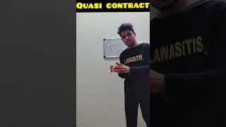 Example of quasi contract | law of contracts