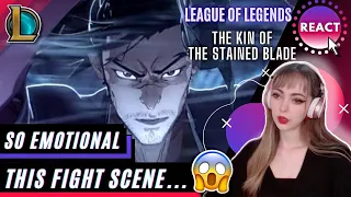 FIRST TIME REACTING to Kin of the Stained Blade | Spirit Blossom 2020 Cinematic - League of Legends