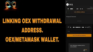 How To Link OEX (#OpenEx) Withdrawal Address On The SATOSHI App