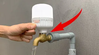 Why hasn't this been patented yet? the plumber did this with led light bulbs and metal water locks