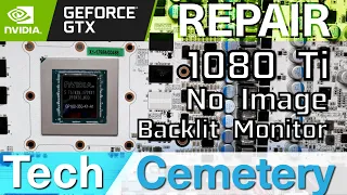 Galax GTX 1080 Ti Hall of Fame Graphics Card Repair - POSTs With No Image and a Backlit Monitor