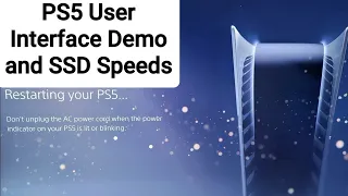 PS5 PlayStation 5 User Interface UI,  Start Up and Game BOOT time!