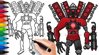 HOW TO DRAW INFECTED TITAN SPEAKERMAN | Skibidi Toilet Presidents - Easy Step by Step Drawing