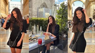 Benedetta caretta the gorgeous Lady share a lovely trip of milan with fans wow she look amazing