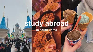 STUDY ABROAD in KOREA 🏰 | orientation, lotte world, meeting new people