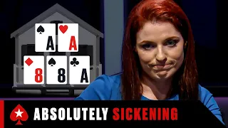 Unbelievable plays with FULL HOUSE ♠️ PokerStars