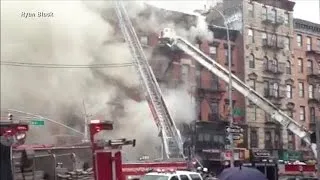 Dozens hurt in NYC building collapse