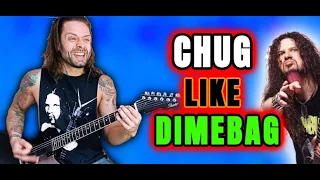 How to CHUG LIKE DIMEBAG ⚡ Easy Dimebag Riffs EVERYBODY Plays WRONG ...