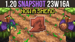 Minecraft 1.20 Snapshot 23W16A - Sherds & New Trail Structures