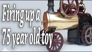 Firing up an old Bing live Steam Traction Engine