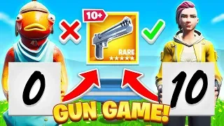 SCORECARD Gun Game CHALLENGE in Fortnite!