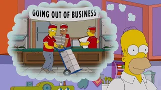 Homer Bankrupting a Pizza Hut