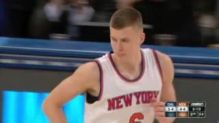 Kristaps Porzingis and Dirk Nowitzki Square off at MSG