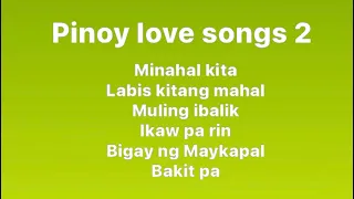 Tagalog love songs 2