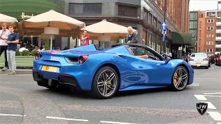 Supercars in London (Part 30) - Aventador SV's, AMG GT-S, 488 Spider & More!