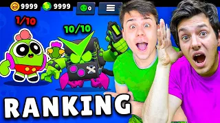 OCENIAMY *Ranking* NAJLEPSZE SKINY W BRAWL STARS! *Konto Za 10.000 zł*