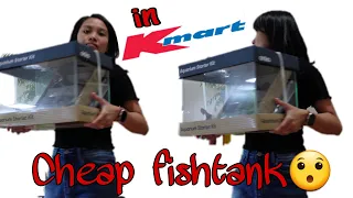 Buying a cheap aquarium in Kmart