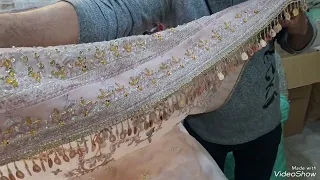 Beautiful Stitch Dresses Overview By Libas ! Original Qalamkar Wedding Suits