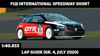 Gran Turismo Sport - Daily Race Lap Guide - Fuji Speedway Short - Volkswagen Scirocco Gr. 4