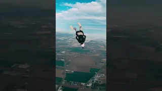 Skydiving at high speeds 🏎️🤯 #shorts