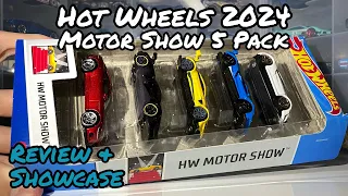 Hot Wheels 2024 Motor Show 5 Pack - Unboxing, Review & Showcase!
