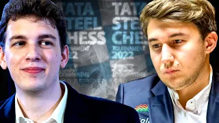 I takie GAMBITY to MOŻNA OGLĄDAĆ! | Duda - Karjakin | Tata Steel 2022, szachy