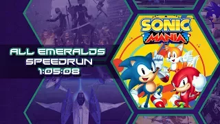 (Outdated) Sonic Mania - Sonic & Tails All Emeralds Speedrun - 1:05:08