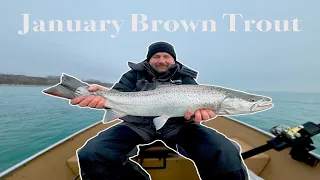 Trolling for Trout in January! (Oak Creek, Lake Michigan)