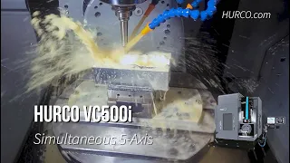 Hurco VC500i - Simultaneous 5-axis CNC Machining with G-Code