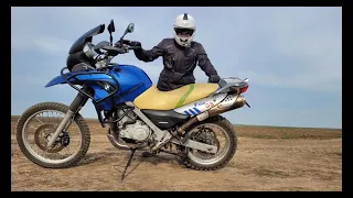 Learning to ride in the fields | BMW f650GS Dakar