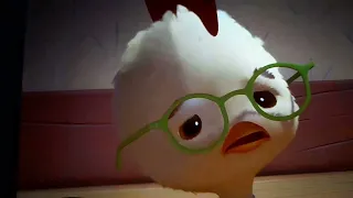 Chicken little piece of the sky scene it's funny  😘😘😘😘