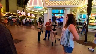 LAS VEGAS FREMONT STREET AFTER MIDNIGHT SEPTEMBER 2019 RAW AND UNFILTERED