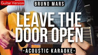 Leave The Door Open [Karaoke Acoustic] - Bruno Mars [Slow Version | HQ Audio]