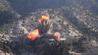 Airstrike eliminates insurgent's stronghold in Afghanistan 2/04/2018