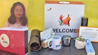 Unboxing of PWC Welcome Kit and Laptop