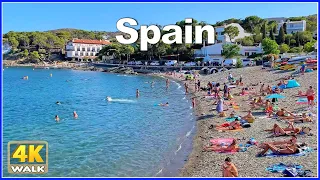 【4K】WALK in Costa Brava CADAQUES Spain Travel vlog 4k video