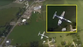 Friday Freakout: Jet Flies Under Skydiver!