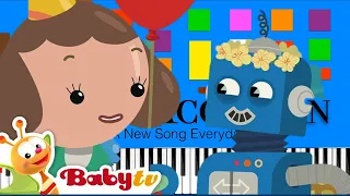 BabyTV  - Today is My Birthay Slow EASY Medium 4K Piano Tutorial