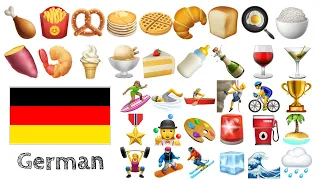 Learn 175 words - German with Emoji - PART 2  🤸‍♀️🏂👨‍🏭💅🤳