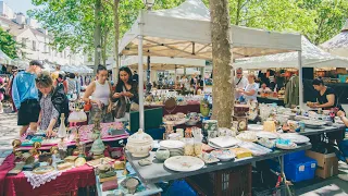 Shopping at the lovely flea market at Montmartre in Paris｜vintage accessories and clothes