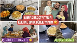 BEŞ ÇAYINA 6 NEFİS TARİF YAPTIM, MÜJDE’LER BAYILDI 😍, MİSAFİR SOFRA HAZIRLIĞIMI BERABER YAPTIK