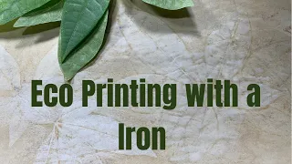 ECO PRINTING on paper with your household Iron